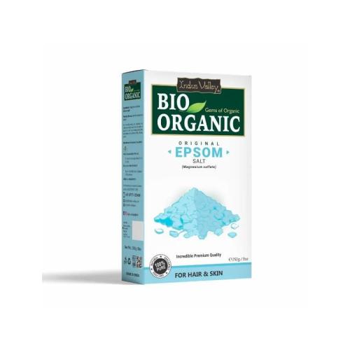 Sól Epsom (siarczan magnezu), do kąpieli i receptur, 250 g, Indus Valley