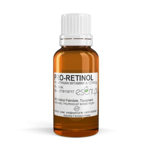 Pro-retinol witamina A w brązowej butelce 20ml.
