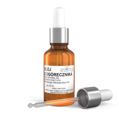 Olej z Ogórecznika ( Borago Oil ) 30 ml. w butelce ze szklaną pipetą